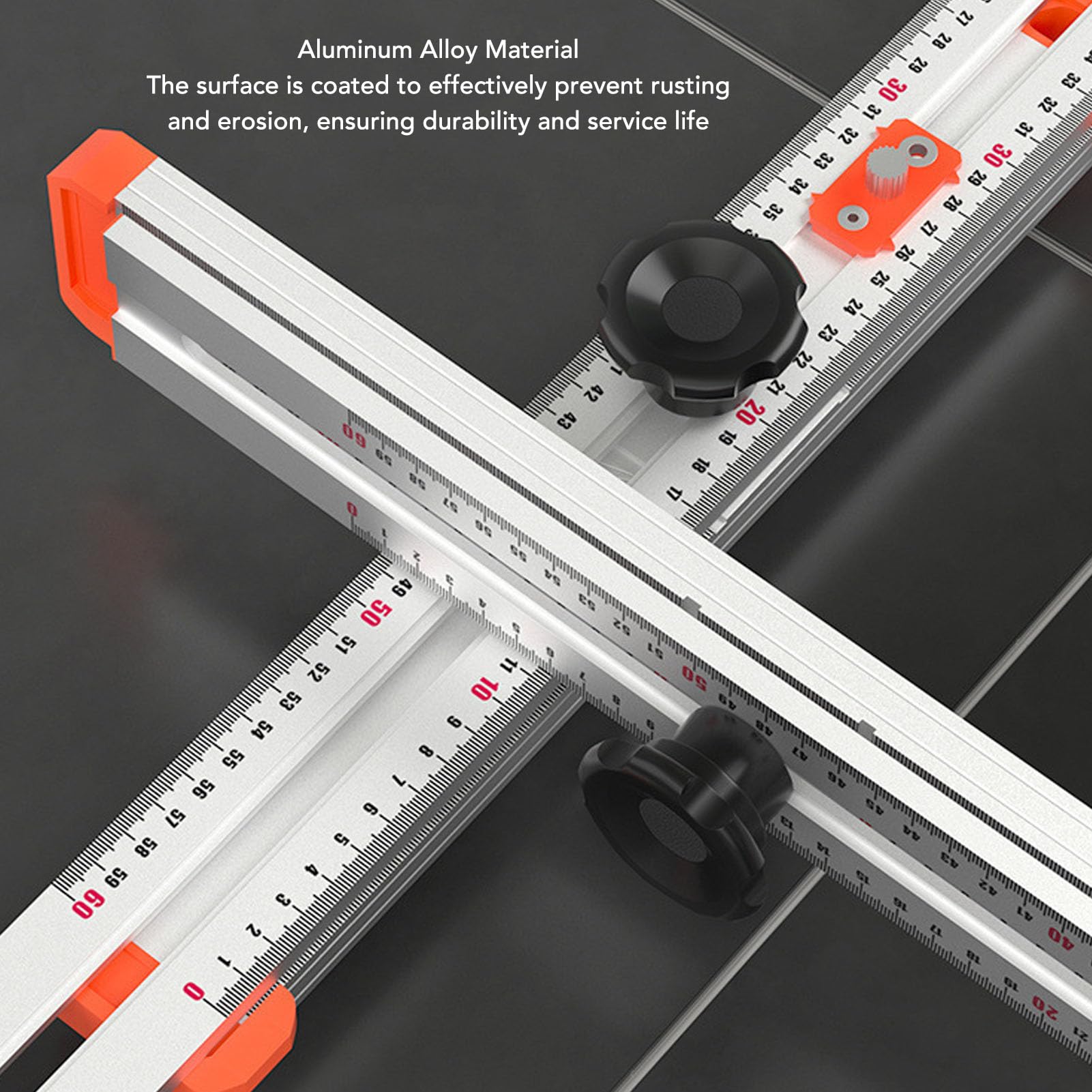 Asixxsix Squadra a T per Cartongesso, Lunghezza Regolabile d a 120 Cm e Angolo d a 0 a 90 Gradi, Righello di Misurazione e Marcatura in Lega di Alluminio con Scala a 2 Vie