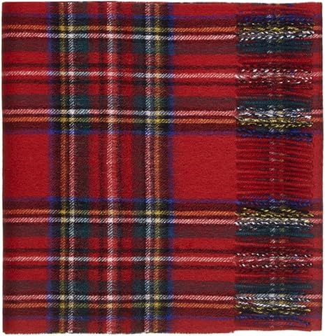 Oxfords Cashmere 100% Lambswool Tartan Plaid Scarf