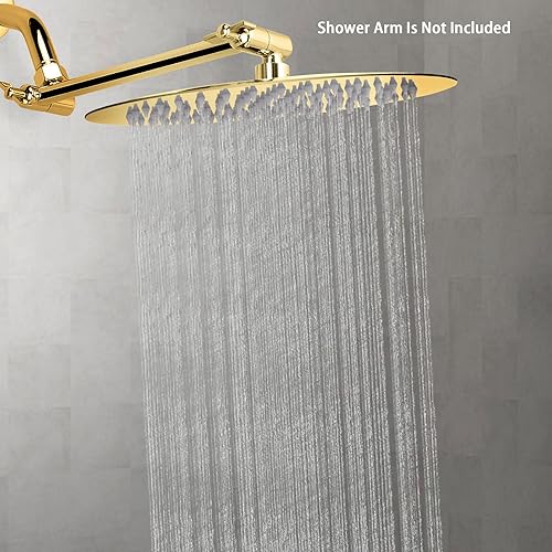 Miniatura 7 de NearMoon Cabezal de ducha de lluvia, diseño ultrafino, aumento de presión, impresionante algo de experiencia, cabezal de ducha de acero inoxidable