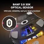 Glorious Gaming Model O3 Wireless Gaming Mouse - InfinitePlay Swappable Battery, 130H Battery Life, 8k Polling, 130M Optical Switches, Ultralight 66g, 30K DPI Optical Sensor, RGB - Black