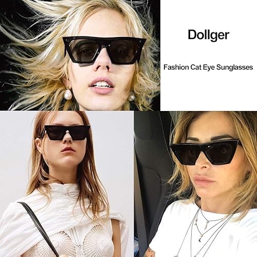 Miniatura 2 de Dollger Gafas de sol cuadradas de ojo de gato para mujer, a la moda, retro, clásicas, con protección UV400