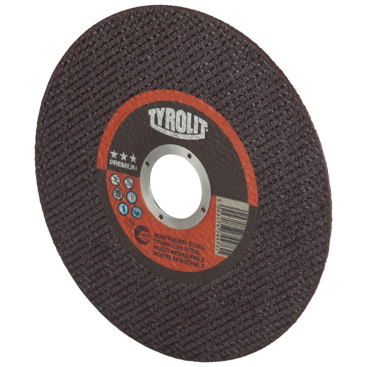 TYROLIT Premium Lot de 10 disques à tronçonner ultra fins pour acier inoxydable 125 x 1,0 x 22,23 mm