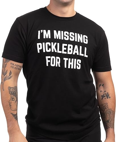 Miniatura 2 de I'm Missing Pickleball for This Divertida camiseta de chiste de paleta para hombres y mujeres