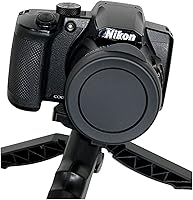 Vista 2 de A&R - Tapa de lente frontal compatible con cámara digital Nikon Coolpix B600 con paño de limpieza para lentes