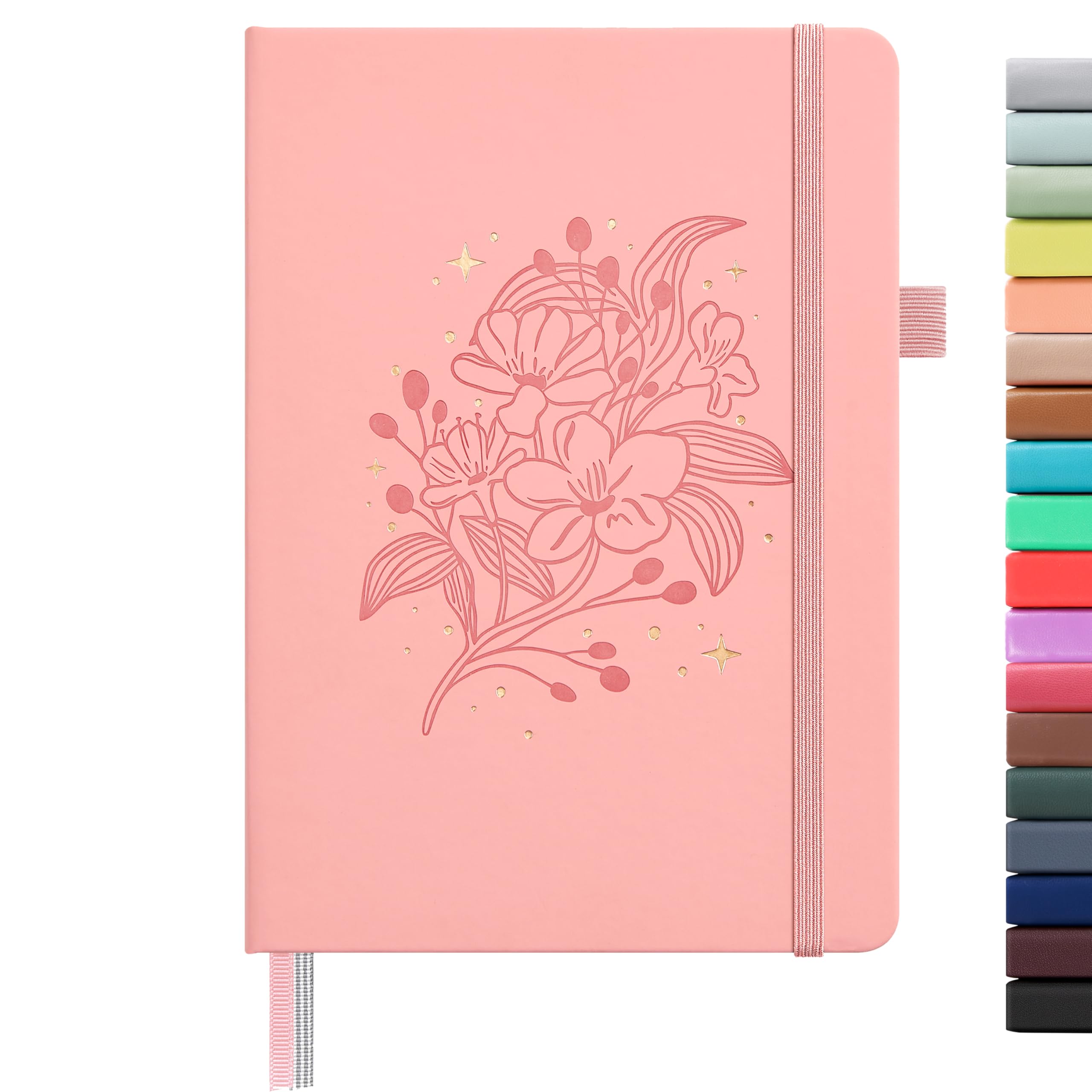 &And Per Se Lined Hardcover Notebook – A5 5.7"x8" College Ruled, 160 Pages, 100gsm Thick Paper – Aesthetic Journal for Women, Gift-Ready Planner, Everyday Writing Notebook (Blush) — image 1
