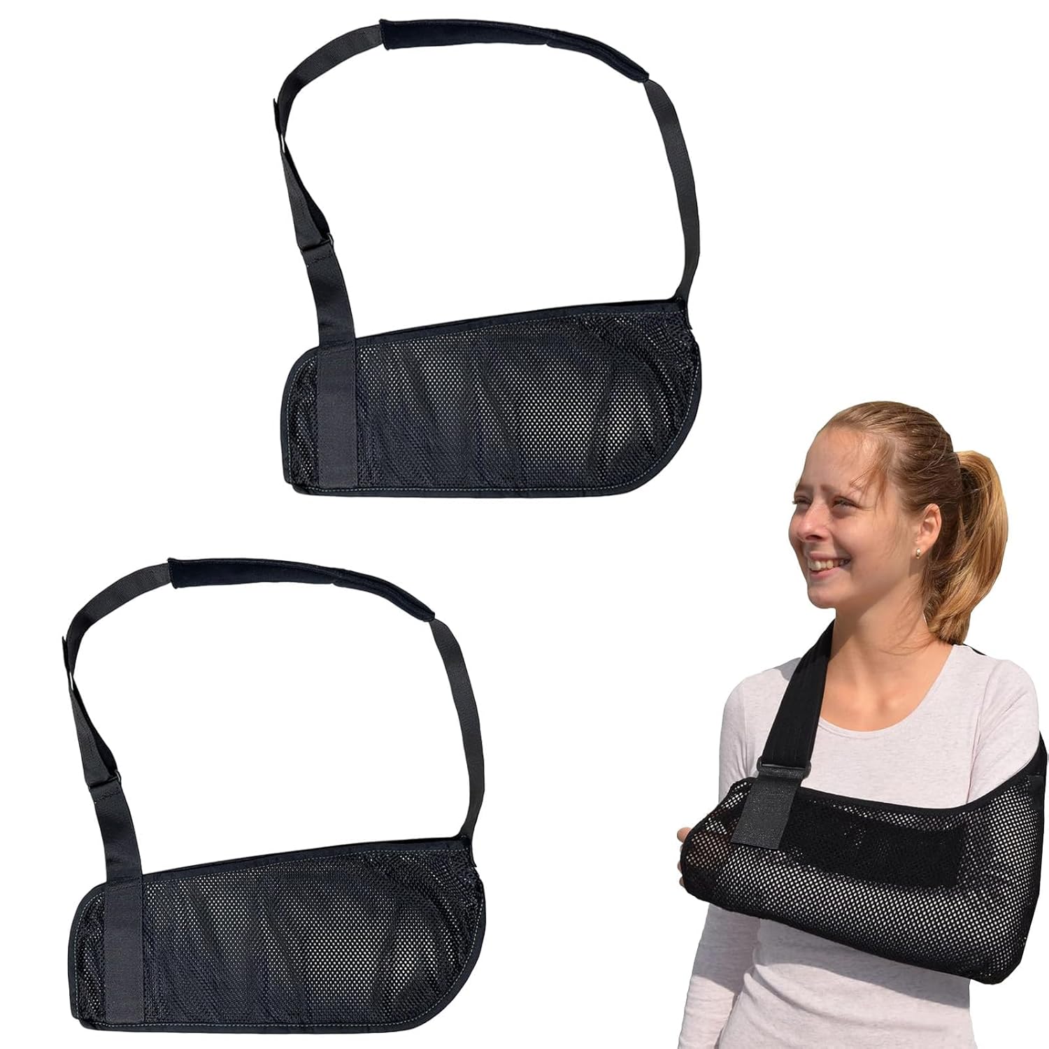 2 Pcs Arm Sling Arm Sling for Shoulder Injury Sling for Arm Support Arm