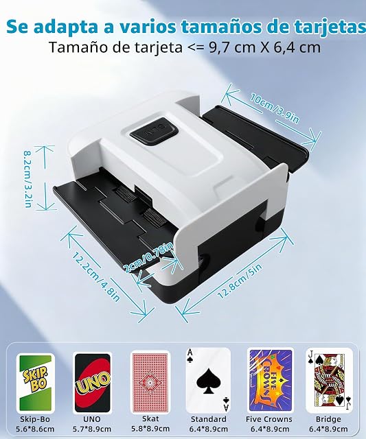 Foto 2 de 8 de Mezclador de Cartas eléctrico automático Sentoo, 2000mAh USB-C Recargable, silencioso, para 1-2 Barajas
