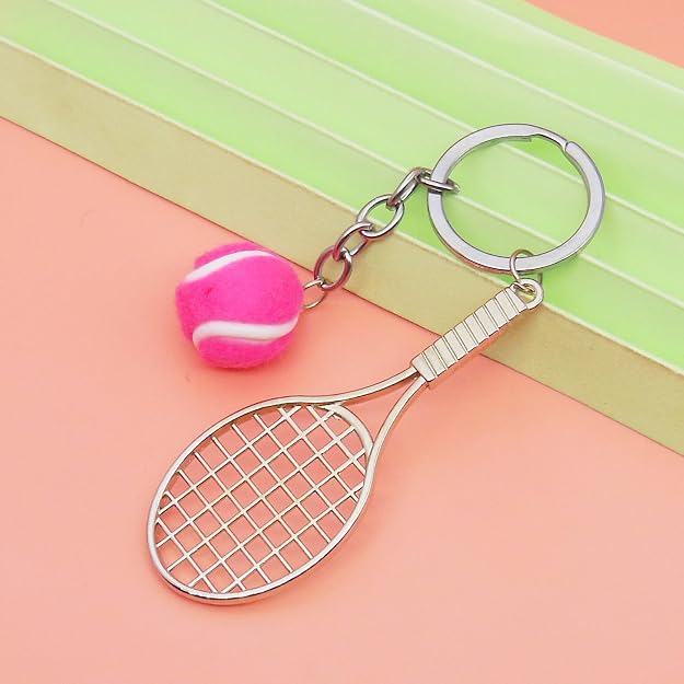 Amazon.co.jp: リアルなテニスラケットキーホルダー亜鉛合金スポーティ