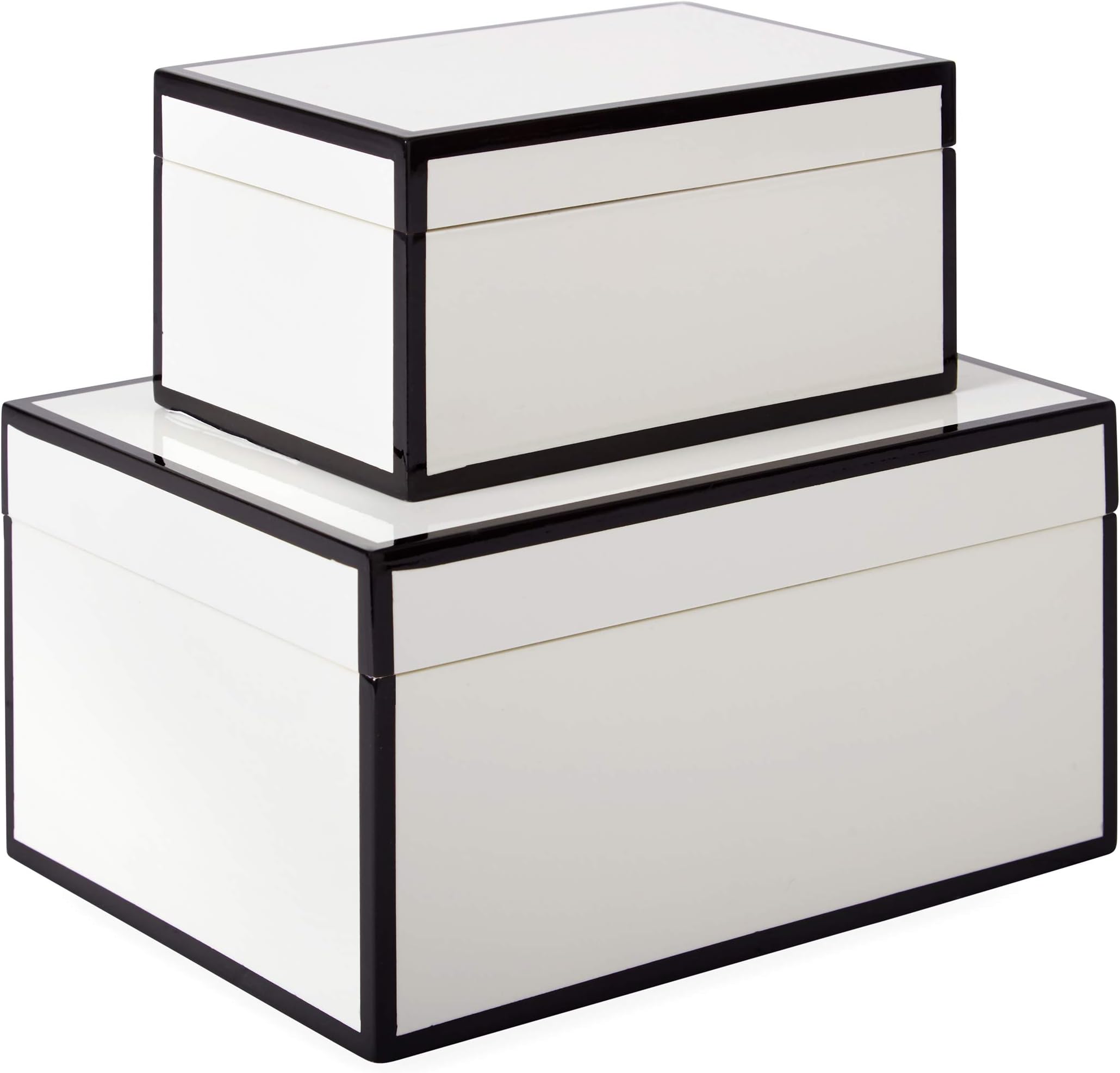 Now House by Jonathan Adler Decorative Accessories Stacking Boxes, White