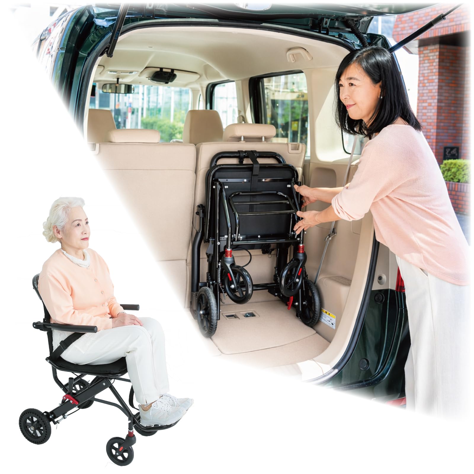 Amazon | 【超軽量6.9kg】車椅子 折畳み 軽量 コンパクト 日本メーカー