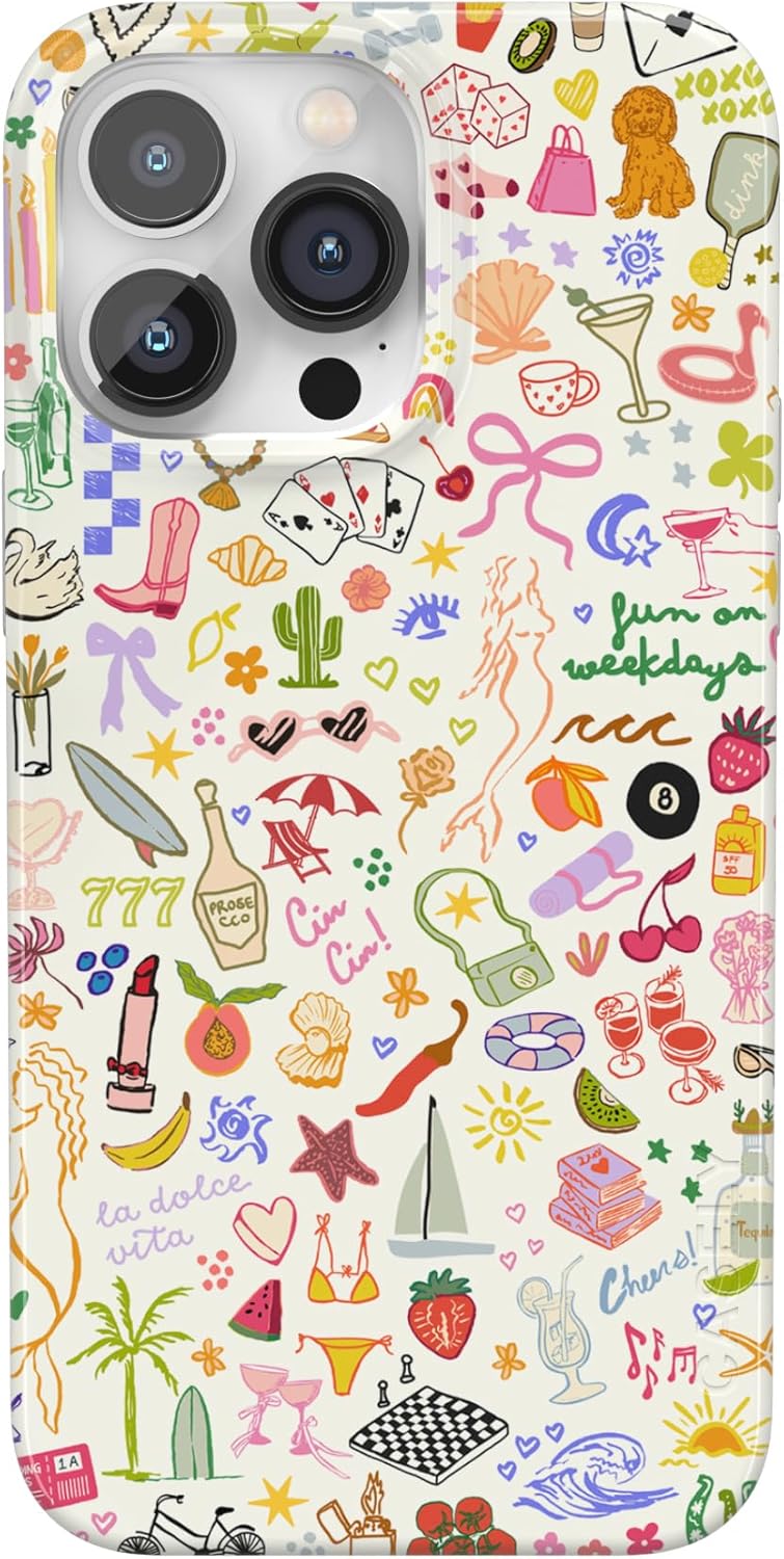 Casely iPhone 14 Pro Case | All The Fun Things | Fun on Weekdays | Compatible with MagSafe | Classic Ultra Slim Design