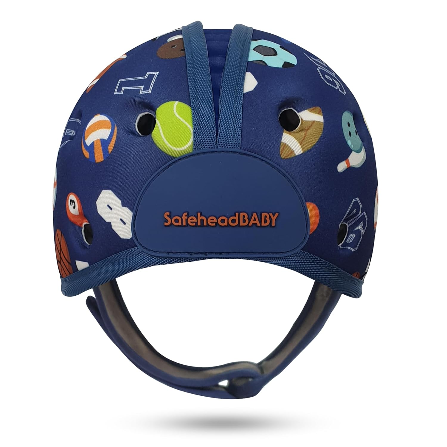 SafeheadBABY Soft Baby Head Protector Helmet for Crawling and Walking 7–24 Months – Ultra-Lightweight & Breathable Infant Safety Helmet That Grows with Your Baby (Head Circ. 40–52 cm) – Sporty Blue