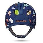 SafeheadBABY Soft Baby Head Protector Helmet for Crawling and Walking 7-24 Months - Ultra-Lightweight & Breathable Infant Safety Helmet That Grows with Your Baby (Head Circ. 40-52 cm) - Sporty Blue
