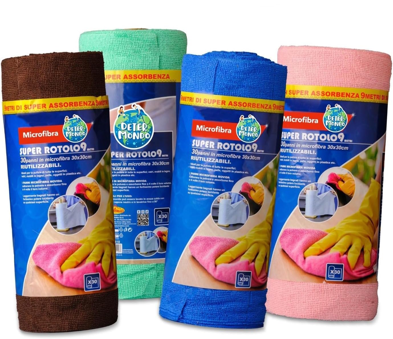 Panno in carta azzurro per la pulizia e la manutenzione WypAll® L20 7277 - Rotoli a