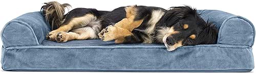 Furhaven Orthopedic Dog Bed for Medium/Small Dogs w/ Removable Bolsters