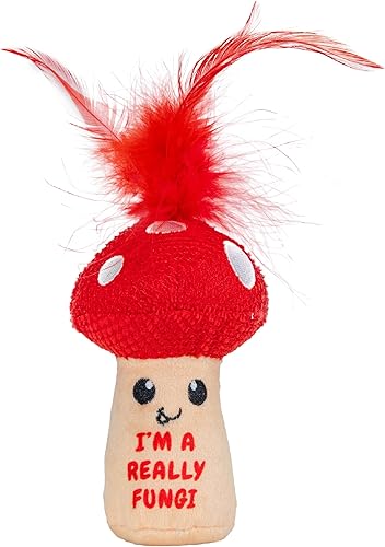 Miniatura 9 de Catstages Whack N' Wobble Ball - Juguete intearctive para gato, bola pesada con plumas, campana, tela con purpurina y aceite de hierba gatera