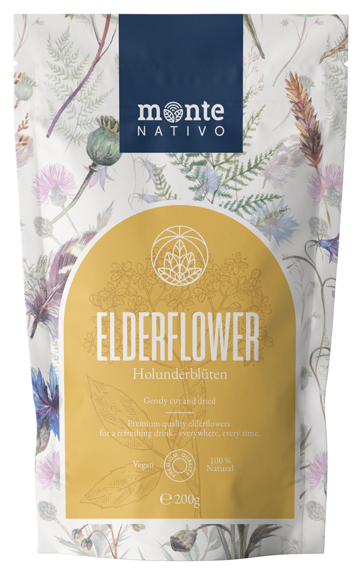 Lemon Balm Tea Monte Nativo (300g) - Gently Dried Lemon Balm Leaves - Aromatic and 100% Pure and Natural Loose Leaf Herbal Tea Without Additives - As a healthy, refreshing infusion — view 25