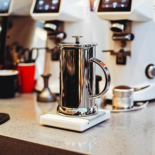 Miniatura 10 de CrossCreek French Press - Espumador de café y leche, 34 onzas (4 tazas) resistente al calor, prensa de café de vidrio borosilicato con 4 pantallas