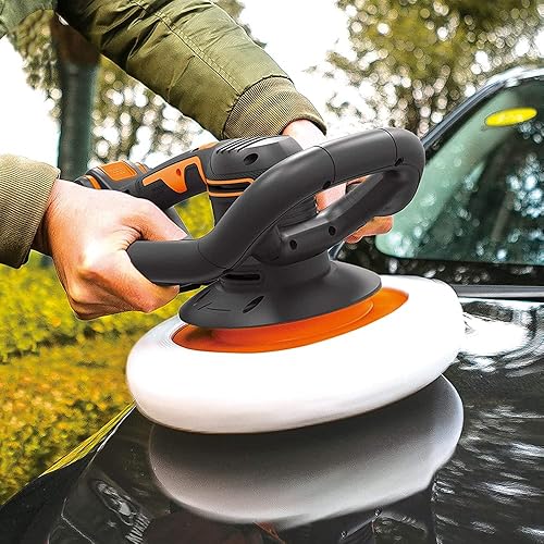 Miniatura 6 de WORX - Pulidora orbital inalámbrica 20V - Placa  10.000 in - Potente motor - Diseño compacto y ergonómico - Con 2 tazas de alta calidad -
