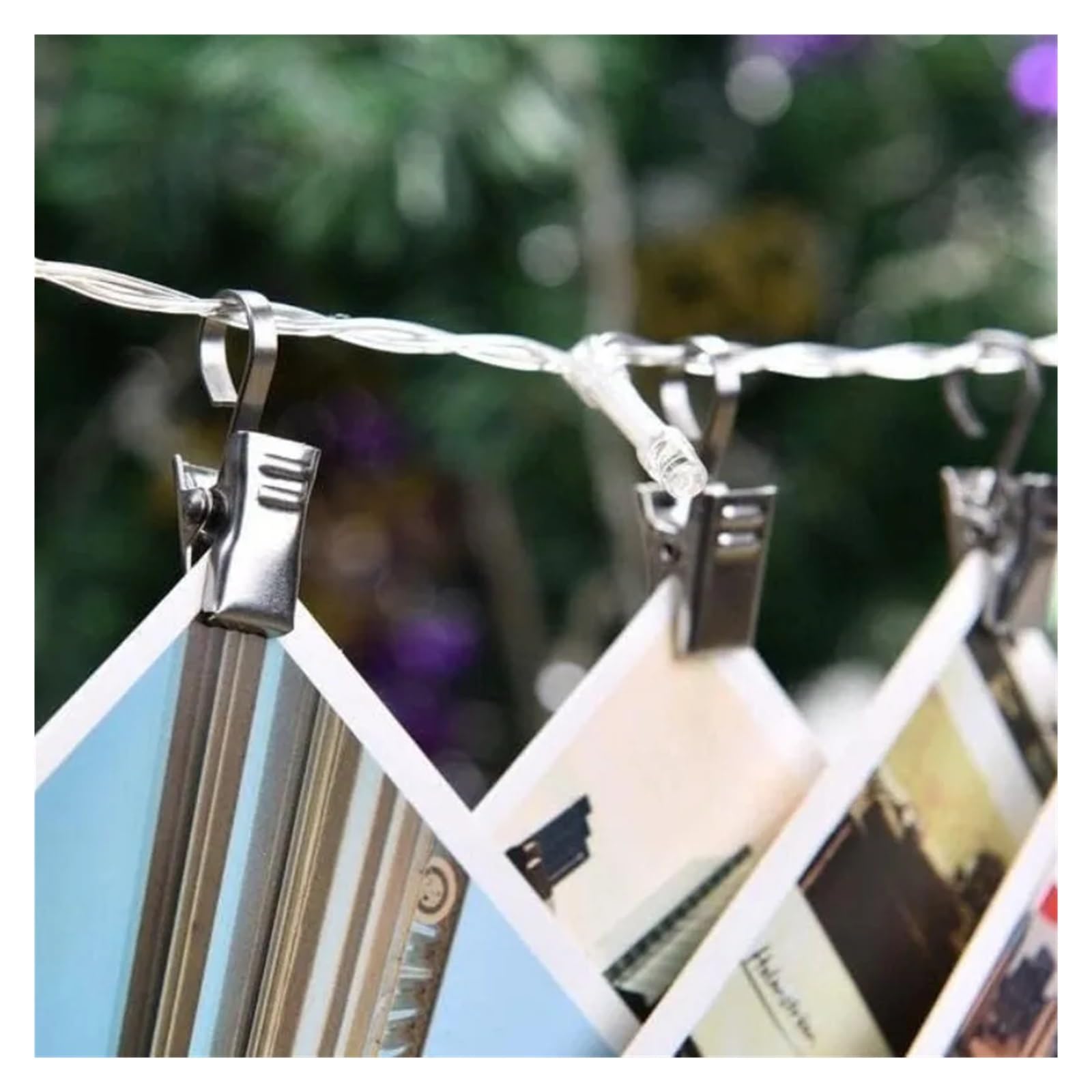 50/100 Stück Edelstahl-Vorhang-Clips – Ersatz-Vorhanghaken mit Aufhängeklemme für Fotos und Vorhänge für Vorhänge, Metallvorhänge, Kleiderbügel-Clip (B-100 Stück)