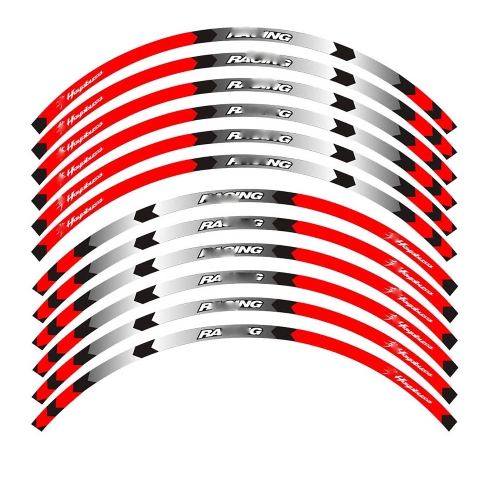 Motorcycle Sticker for S&uzuki for Hayabusa Wheel Rim Decal Wheel Stickers(18)