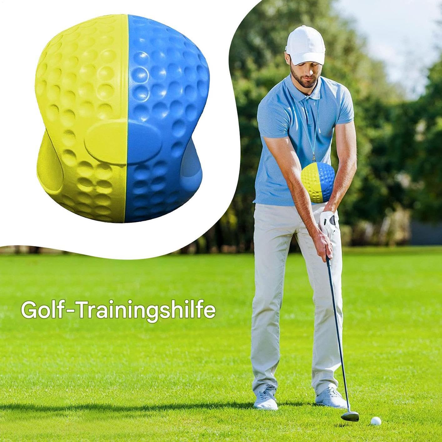 Generisch Golf Swing Trainer Ball, Haltungskorrektur Hilfe, tragbare Swing Skill Enhancer Ball, das richtige Muskelgedächtnis, üben Sie das Werkzeug für Golfanfänger aus