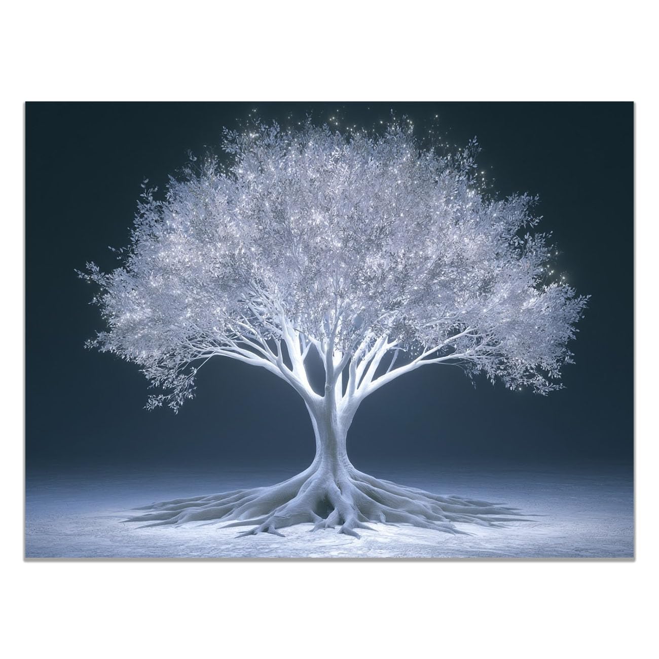 Lienzo de 40x60cm de árbol abstracto sin marco para comedor y baño 8