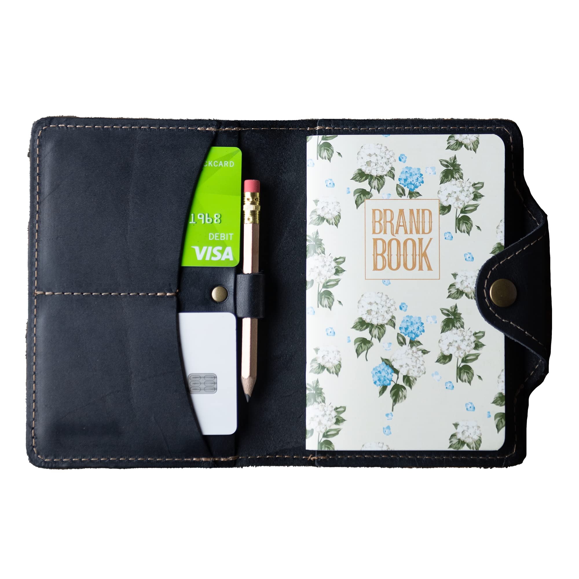 The Logbook Fine Leather Wallet Pocketbook (Black)