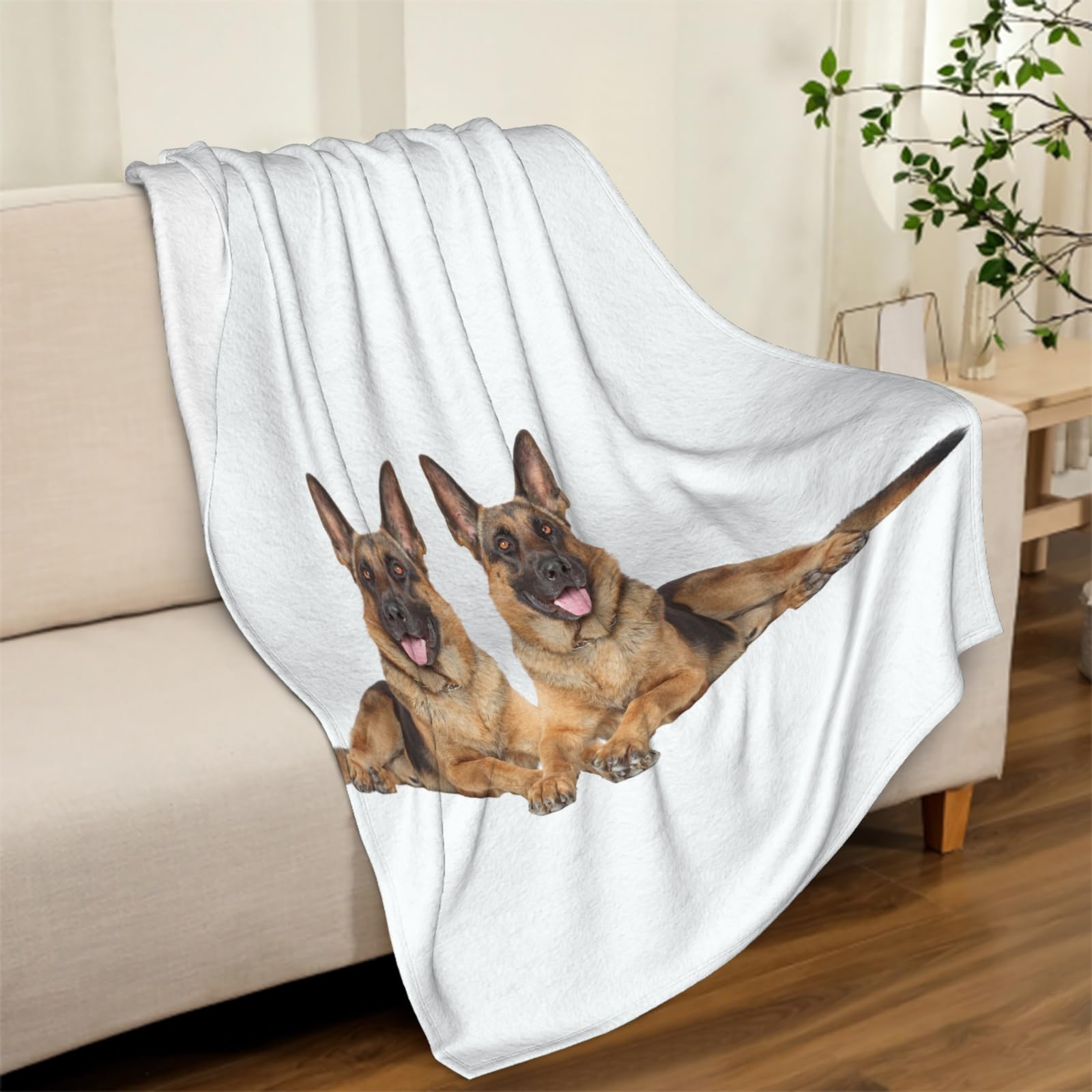 Coperta In Flanella Con Stampa 3D Pastore Tedesco – 203x152 Cm, Morbida Peluche, Per Divano E Letto - 2