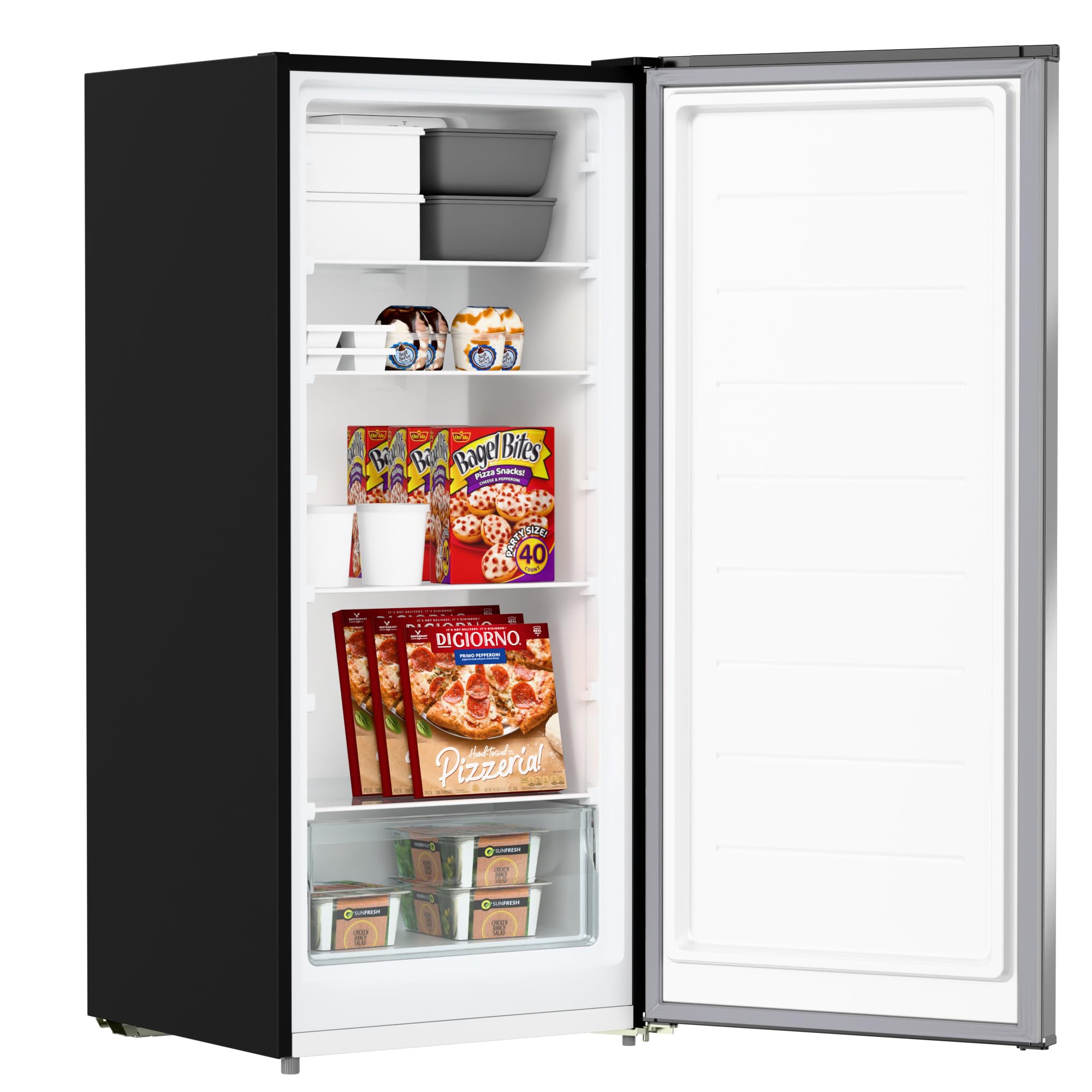 KoolMore 7 Cu. Ft. Garage Ready Convertible Upright Manual Defrost Freezer/Refrigerator in Stainless Steel on Fridge.com