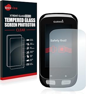 Savvies Protector Pantalla para Garmin Edge 1000 Cristal Templado - Dureza 9H