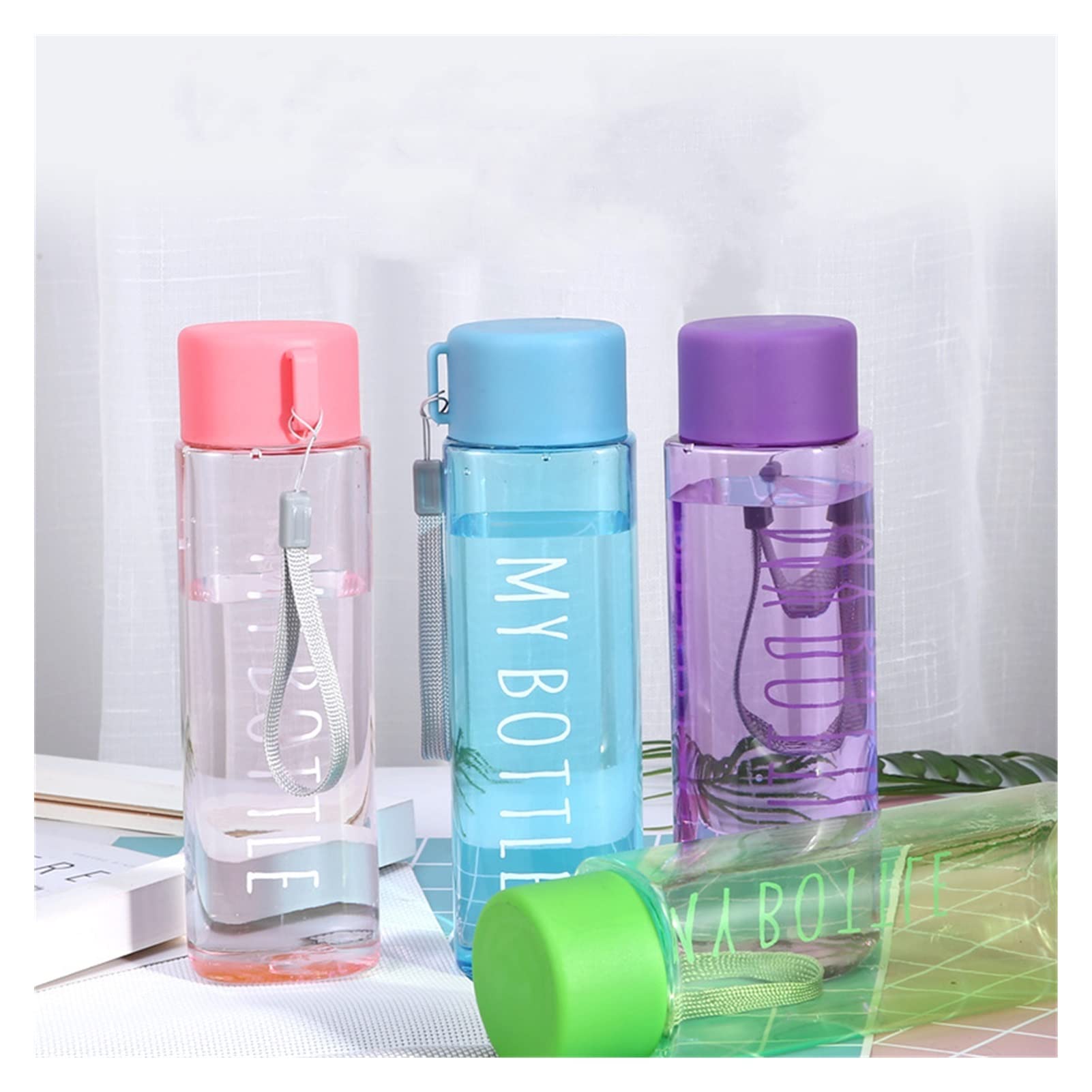 Tazza per Acqua in plastica, Grande capacità, Opaca, per Sport all'aperto, per Uomini, Donne e Studenti, Portatile