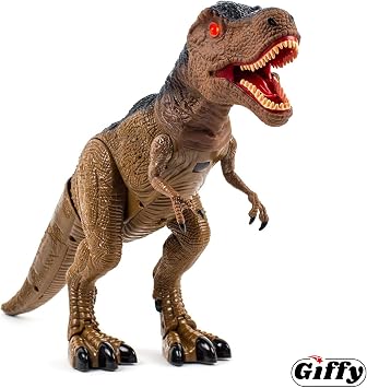 Giffy/Uzaktan Kumandalı Dinozor Buhar Atan Yürüyebilen Sesli Pilli Full Fonksiyon RC Dinozor Kutulu Gerçek