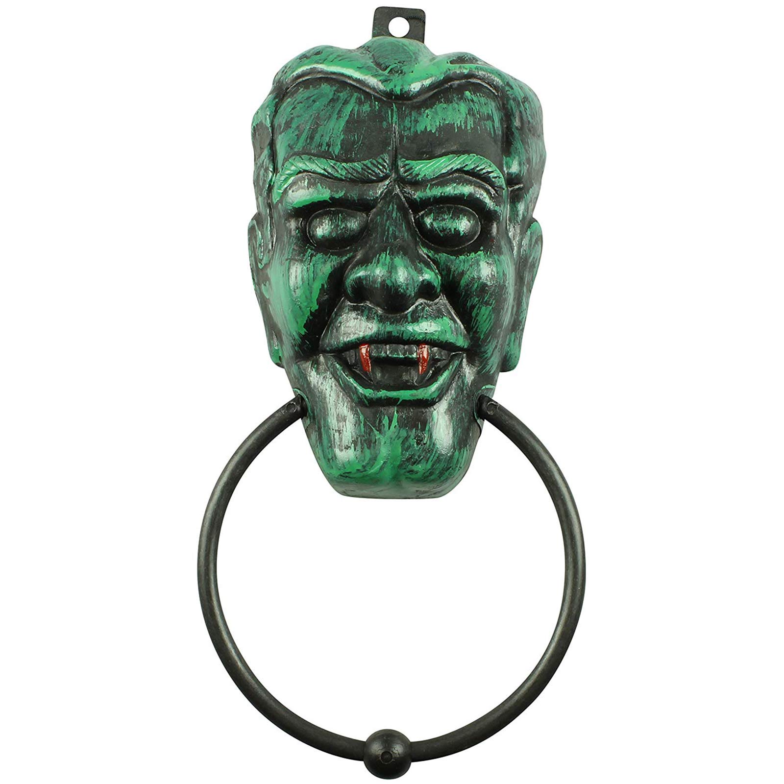 Scream Machine Halloween Door Knocker 3D Plastic Spooky Creepy Monster Head Hanging Party Decoration (Frankenstein's Monster)
