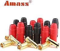 Vista 7 de SoloGood 6pairs Amass AS150 macho hembra anti chispa conector chapado en oro Banana Plug Set para batería ESC y carga plomo