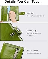 Vista 89 de BOSTANTEN - Cartera de piel auténtica para mujer con bolsillo con cremallera), BL3162011Kcoffee C-Naranja Marrón