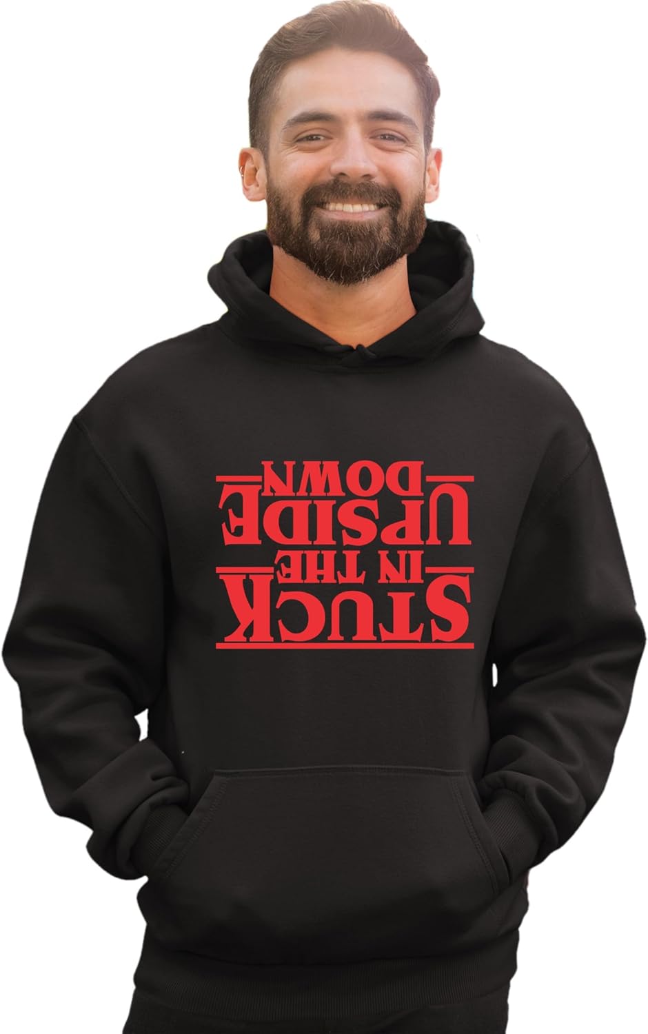 Go All Out Stuck In The Upside Down Mens Women Youth Sweatshirt Hoodie