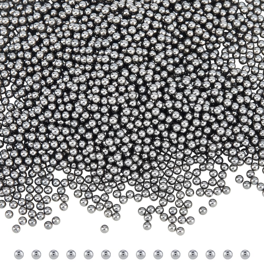 SUPERFINDINGS Cuentas redondas de acero inoxidable pulido de 500 g, 4 mm, medios de pulido para eliminar el óxido, pulido áspero, pulido de precsión, pulido de joyas