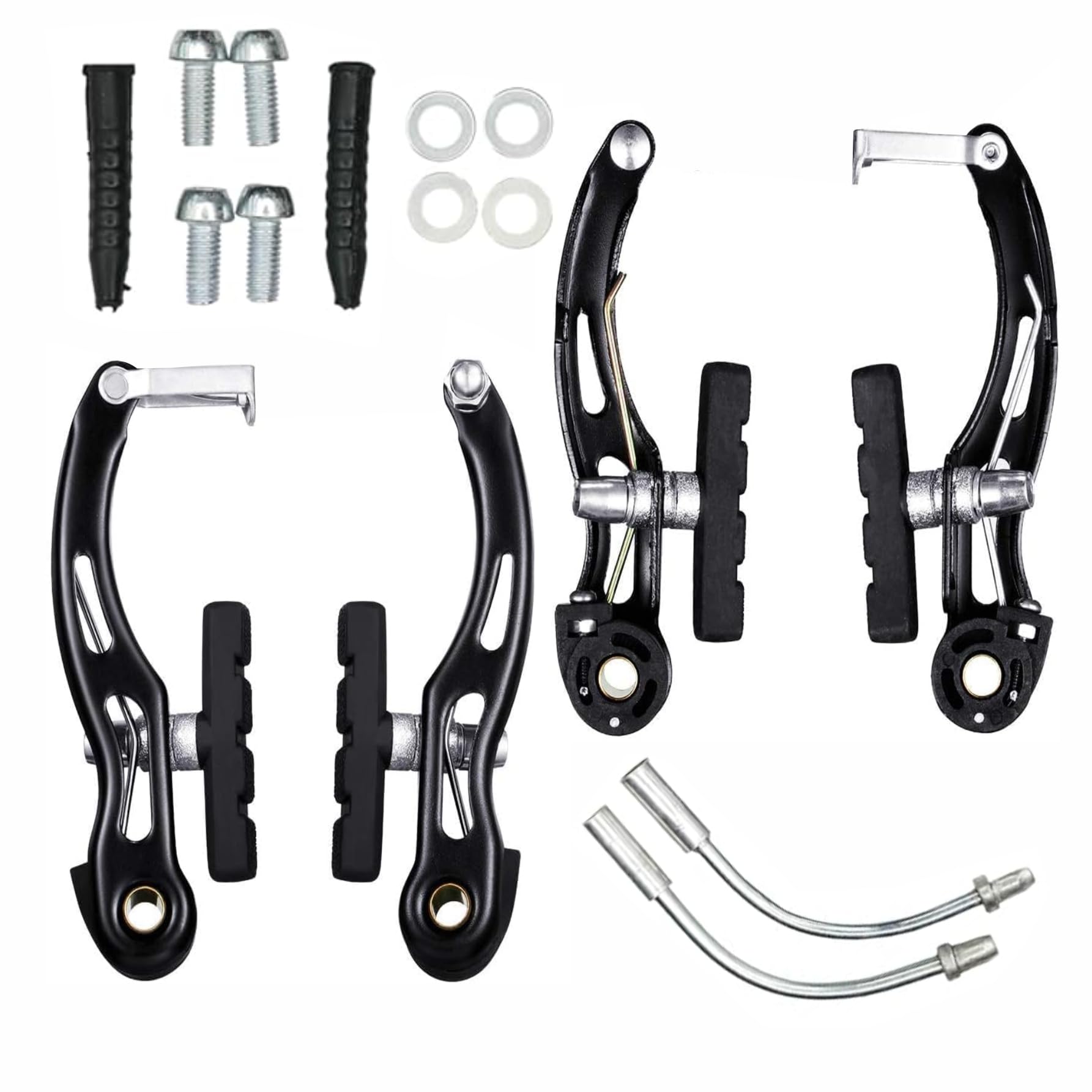 Bicycle V Brake 2 Pairs V-Type Power Brakes Front & Rear Mountain Cycle-picture-31