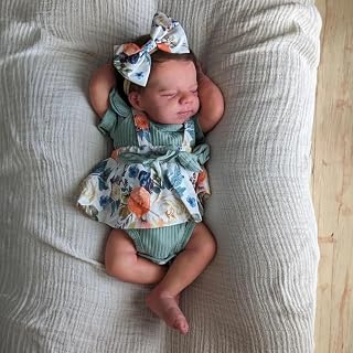 Zero Pam Reborn Baby Dolls Silicone Full Body-19 in Realistic Baby Doll, Anatomically Correct Girl, Sleeping Real Looking Babies Dolls, Rooted Hair Silicone Babies with Accessories for Girls