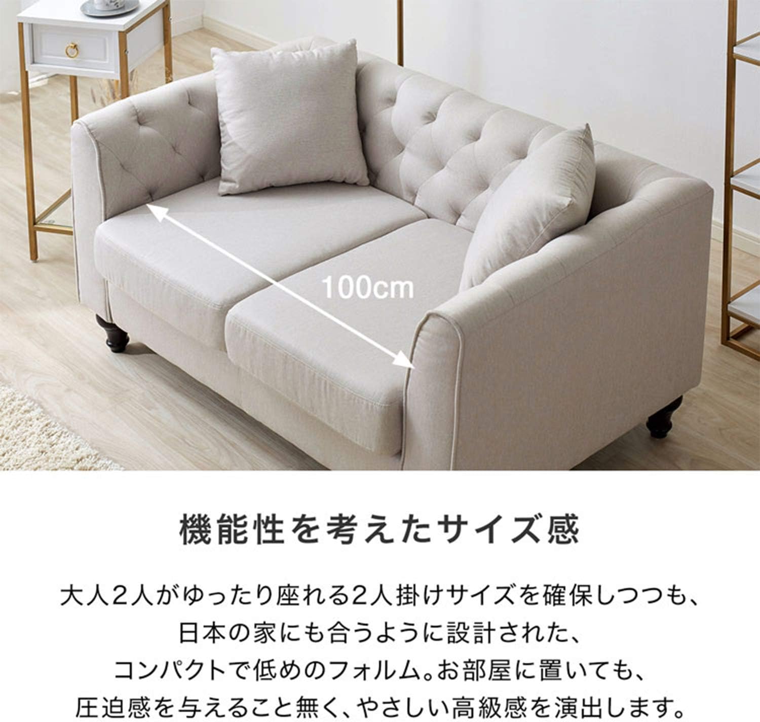 2024 ロウヤ2人掛けソファ ベロア調グレー ロウヤ2人掛けソファ ベロア