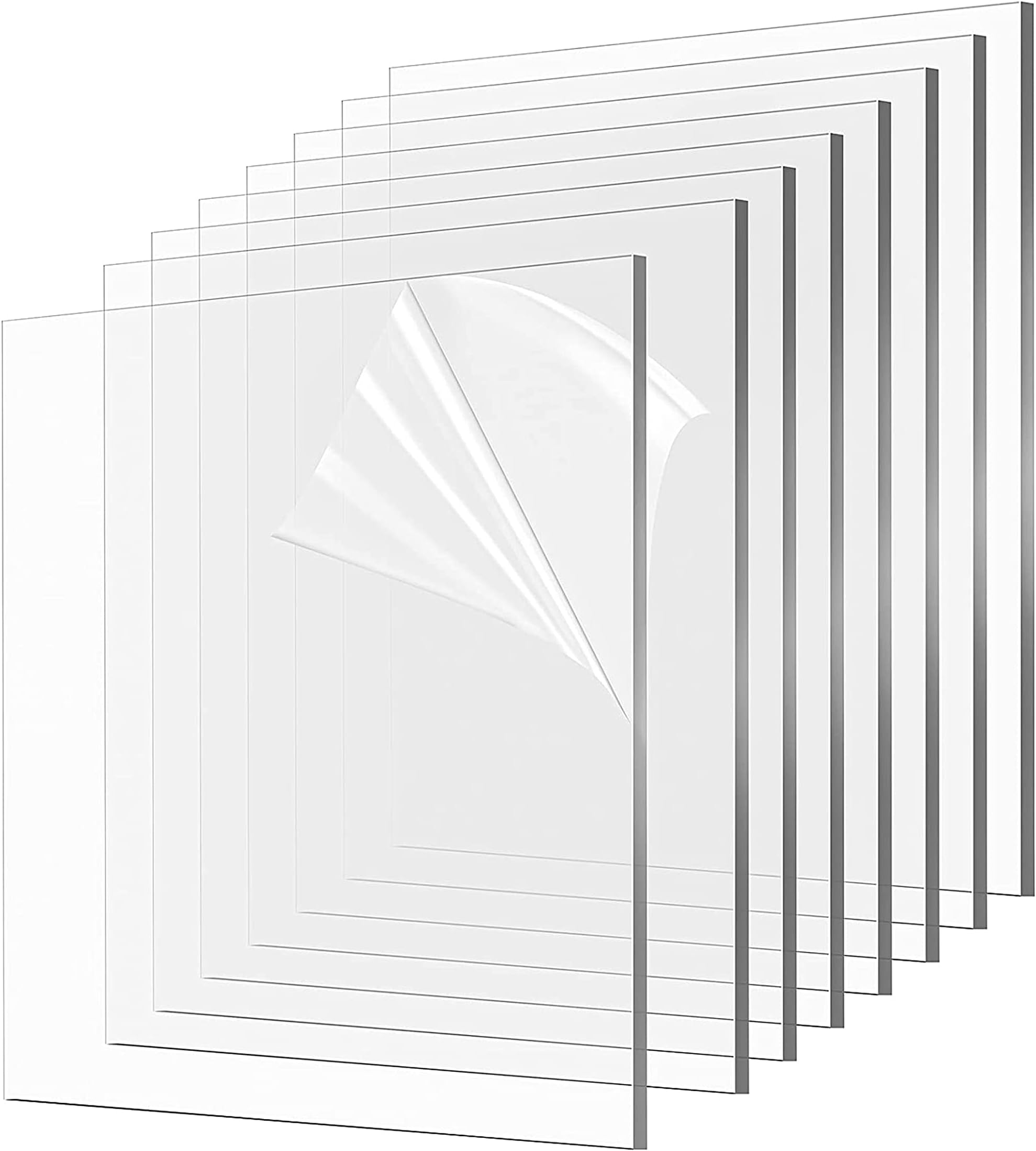 Parikshit Sublimation clear acrylic sheet 18x24 inch 3mm panel board transparent for DIY craft window glass painting picture frames Signs Display (Size 18X24 Inch)