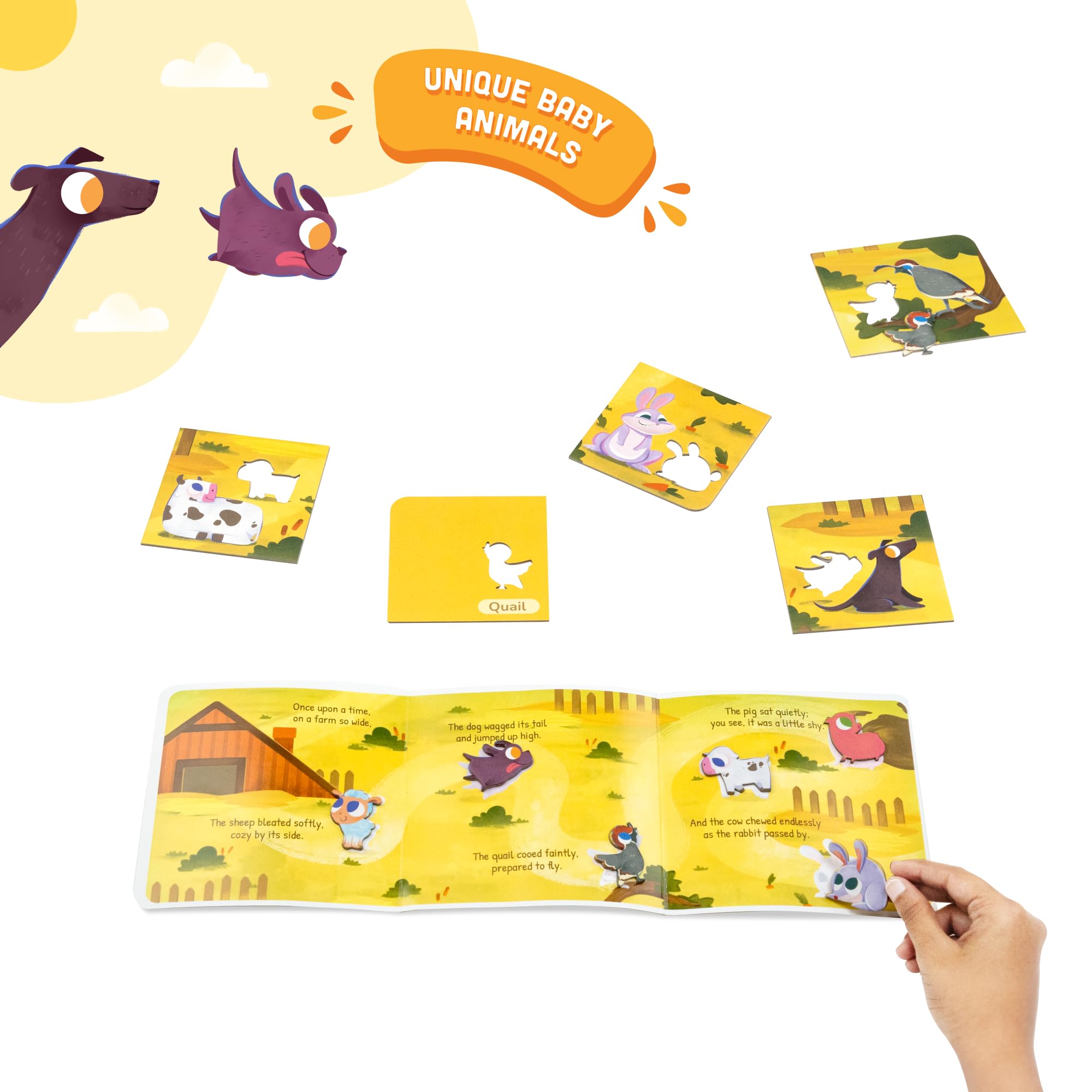 Baby Puzzles Mom And Baby Farm Animals Puzzle Activity In Chinese ...