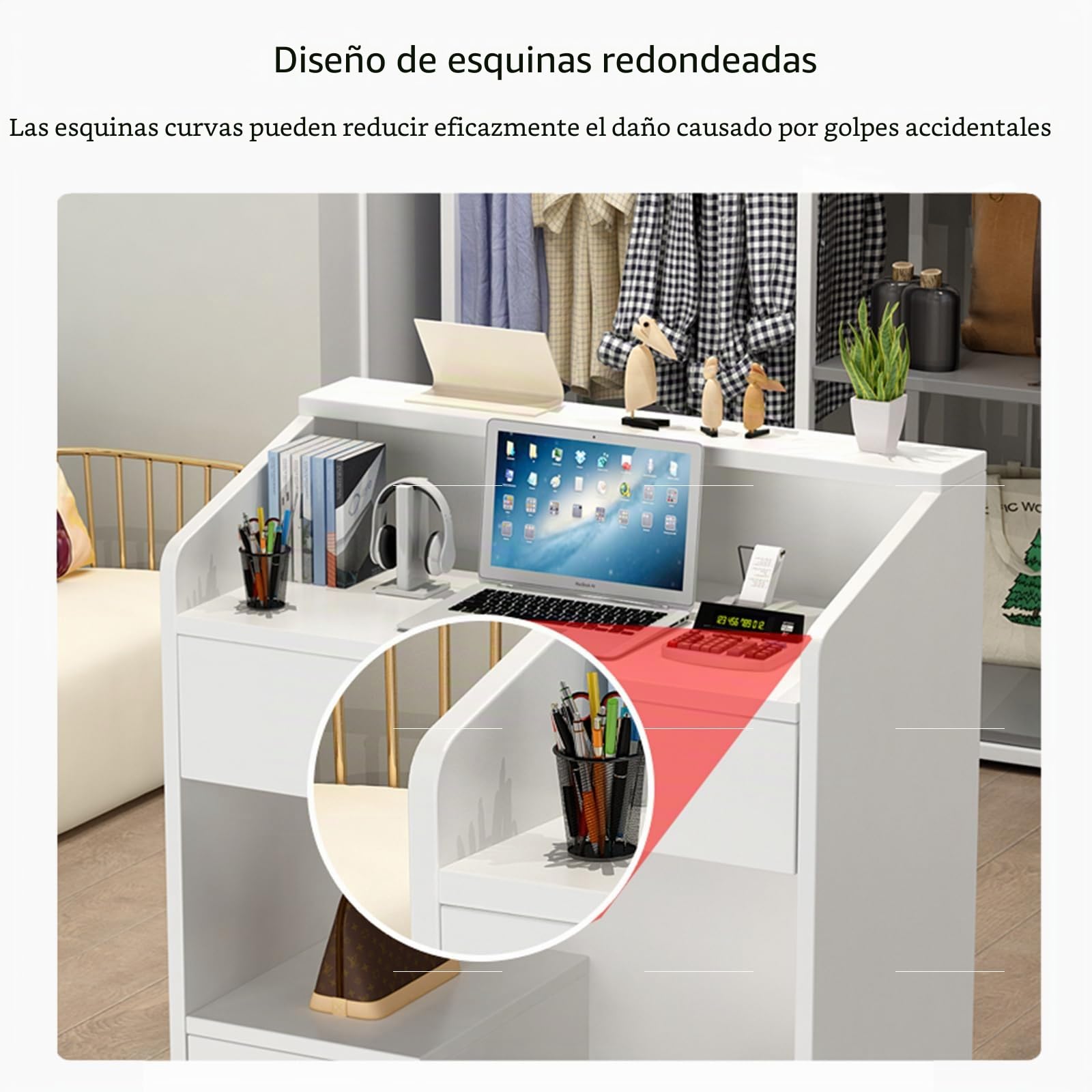 Mostrador De Caja, Escritorio De Recepción para Oficina O Restaurante Simple Y Moderno, Recepción Pequeña, Gabinete De Cajero para Tienda, Mostrador De Recepción para Peluquerías