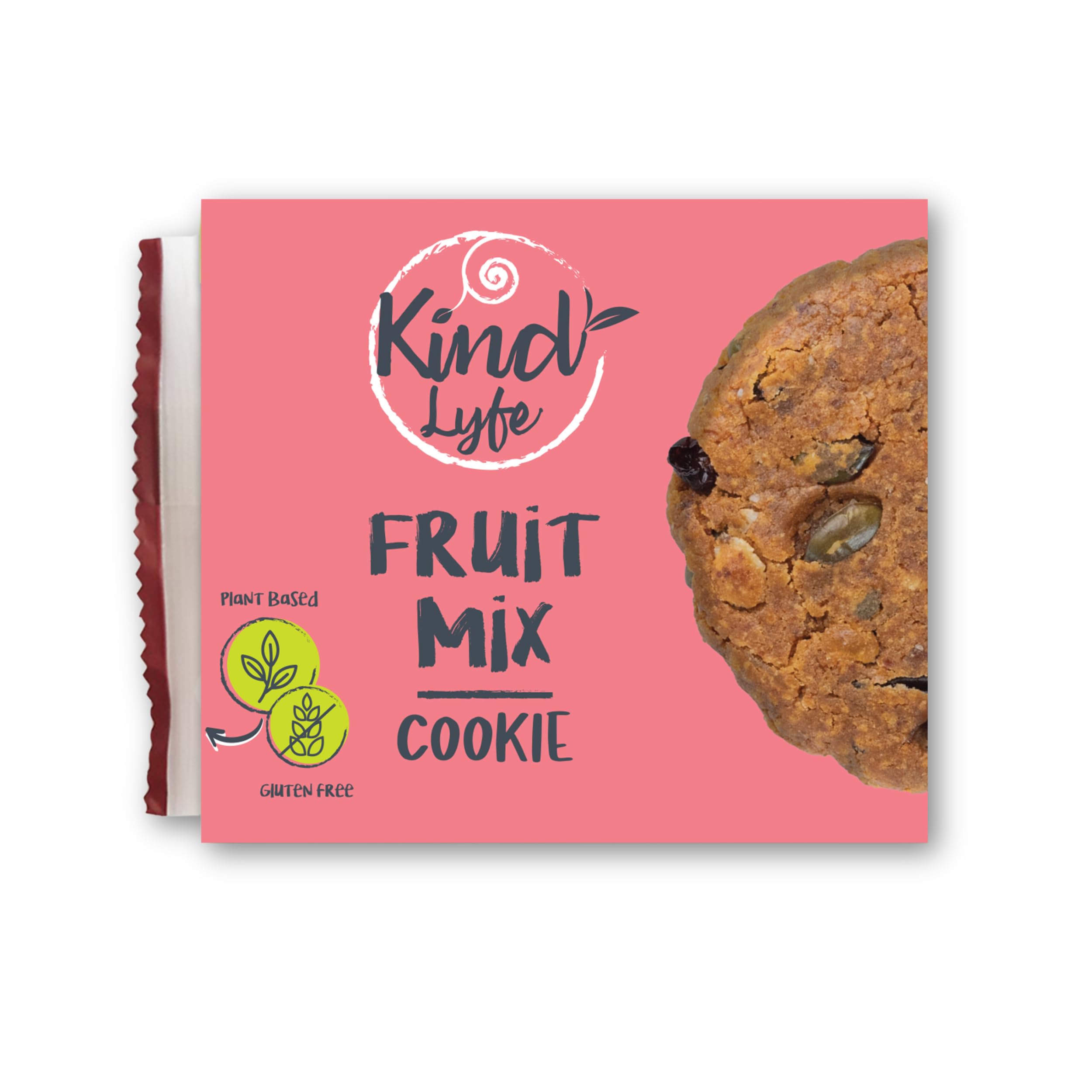 Kind Lyfe Fruit Mix Chunk Cookie, Plant Based, Gluten Free, Vegan, Pack of 1