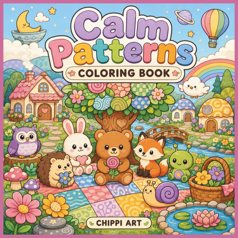 Calm Patterns: Relaxing Bold and Easy Designs for Stress Relief and Peaceful Creativity (Gentle Healing Coloring Series)