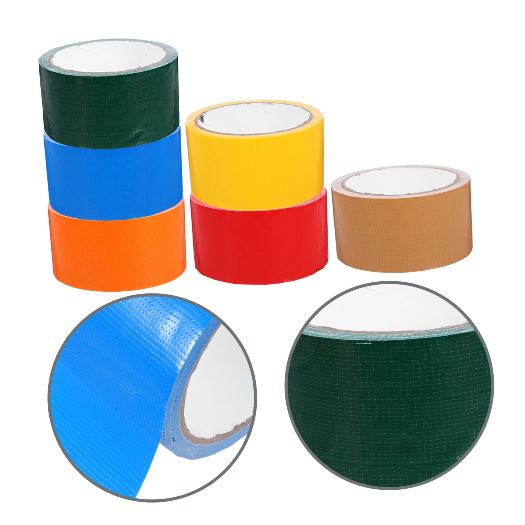 Alipis 6 Rouleaux Ruban Adhésif Toile Résistant Étanche Multi-usages pour Décoration Bricolage Maison École Bureau
