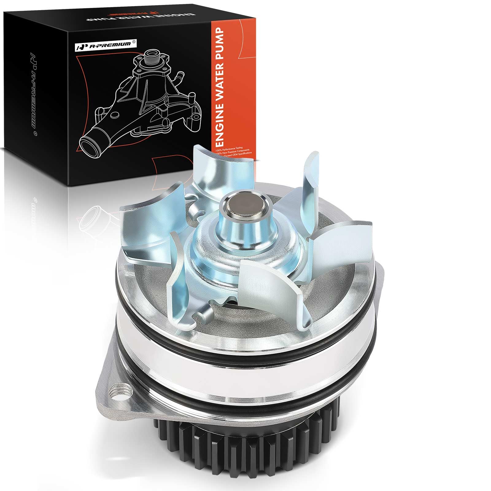 A-Premium Enginie Water Pump [6Cyl 3.5L 4.0L DOHC] w/Seal Compatible with Nissan, Infiniti, Suzuki - 2002-2019 - Frontier, Maxima, Murano, NV1500,