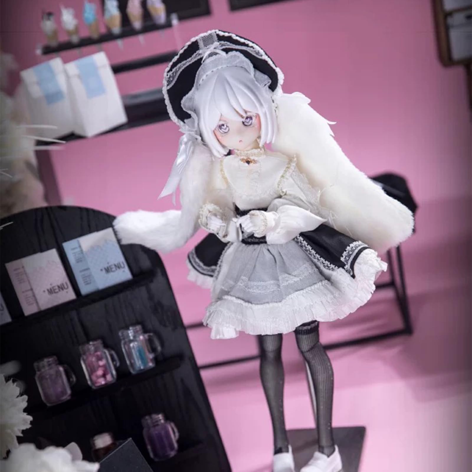 1/5 BJD-Puppen, Blindbox, Kawaii BJD-Puppen, Tee-Getränke, Plus-Serie, 1/5 Kugelgelenk-Puppe, Sammelfigur, bewegliche Verkleidungspuppe für Mädchen, Geburtstagsparty, Geschenk, Spielzeug