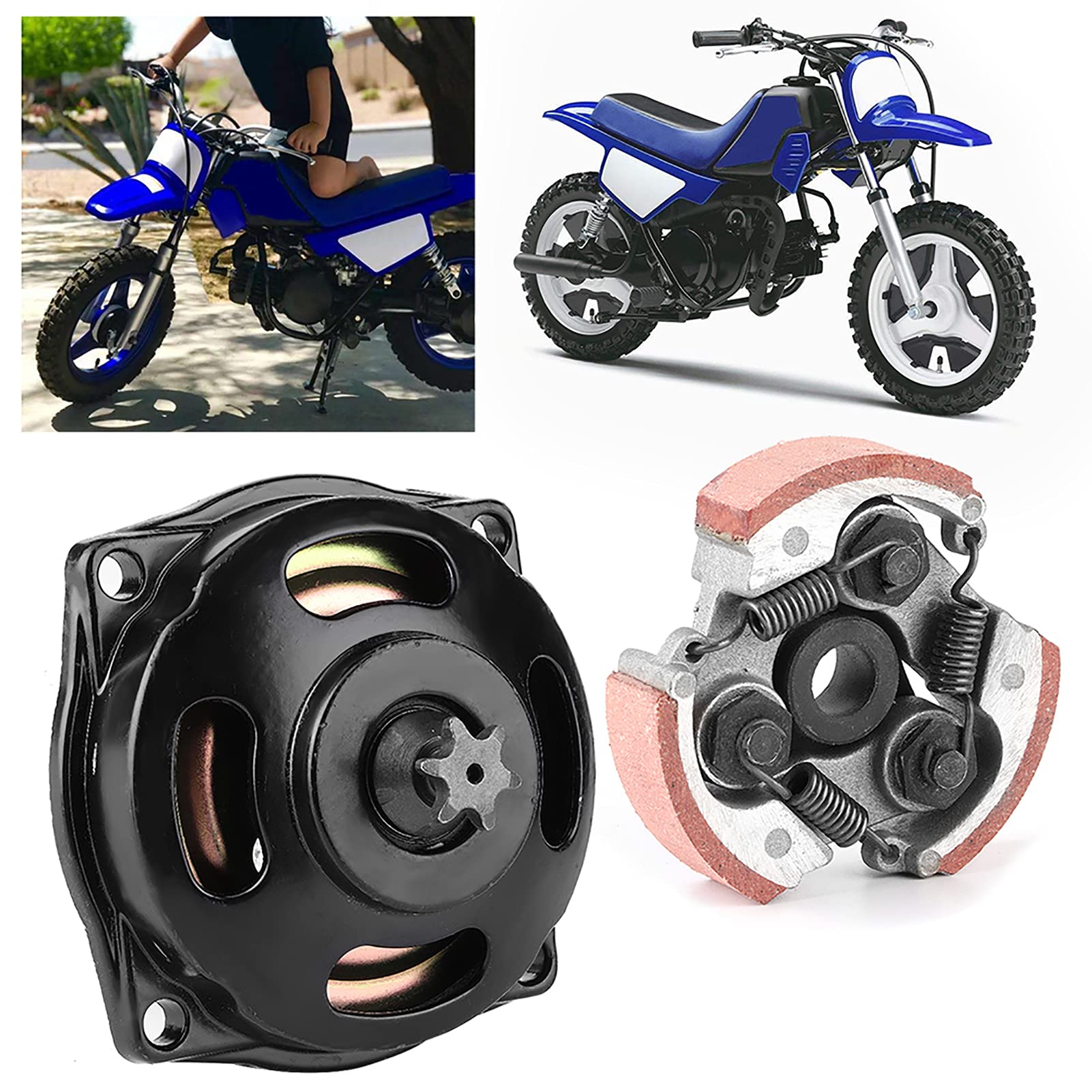 Embrayages et Pièces Kit de Boîte de Vitesses à Tambour D'embrayage à 6 Dents adapté pour 47 49cc Mini Moto Quad Pocket Bike